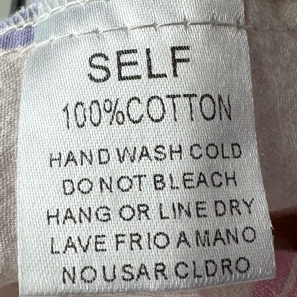 Easel Pink and blue striped baby doll tunic dress S - Picture 5 of 6